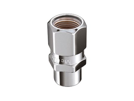 McGard Hex Lug Nut (Drag Racing Short Shank) M12X1.5   13 16 Hex   1.6in. Length (4-Pack) - Chrome Fashion