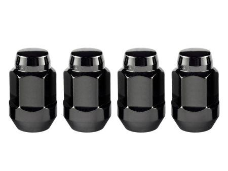 McGard Hex Lug Nut (Cone Seat Bulge Style) M12X1.5   3 4 Hex   1.45in. Length (4-Pack) - Black Discount