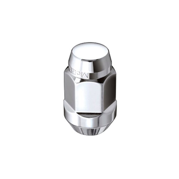 McGard Hex Lug Nut (Cone Seat Bulge Style) 7 16-20   3 4 Hex   1.45in. Length (4-Pack) - Chrome For Sale