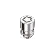 McGard Wheel Lock Nut Set - 5pk. (Cone Seat) M12X1.5   13 16 Hex   1.28in. Length - Chrome Fashion