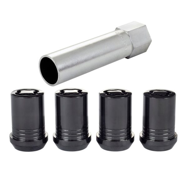 McGard Wheel Lock Nut Set - 4pk. (Tuner   Cone Seat) M12X1.5   13 16 Hex   1.24in. Length - Black Hot on Sale