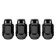 McGard Hex Lug Nut (Cone Seat Bulge Style) M14X1.5   22mm Hex   1.635in. Length (4-Pack) - Black For Cheap