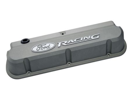 Ford Racing 289-351 Slant Edge Gray Valve Cover For Cheap