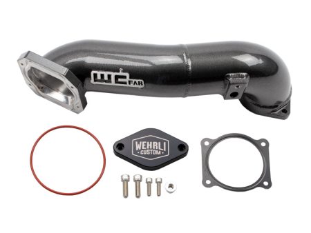 Wehrli 11-16 LML Duramax Passenger Side Upper Crossover Intercooler Pipe Kit - Gloss White Online Hot Sale