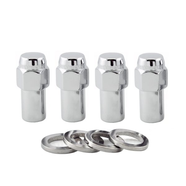 McGard Hex Lug Nut (Long Shank - .946in.) 7 16-20   13 16 Hex   1.85in. Length (4-Pack) - Chrome Online