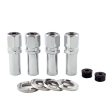 McGard Hex Lug Nut (Drag Racing X-Long Shank) 1 2-20   13 16 Hex   2.475in. Length (4-Pack) - Chrome Online Sale