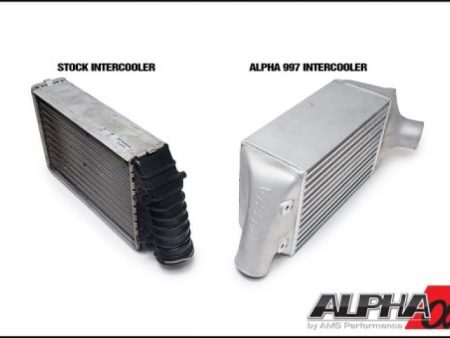 AMS Performance Porsche 997.2TT Alpha Intercooler System (For Stock Framed Turbos) Online Hot Sale