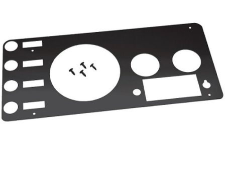 Kentrol 76-86 Jeep CJ Gauge Cover - Powdercoat Black For Cheap