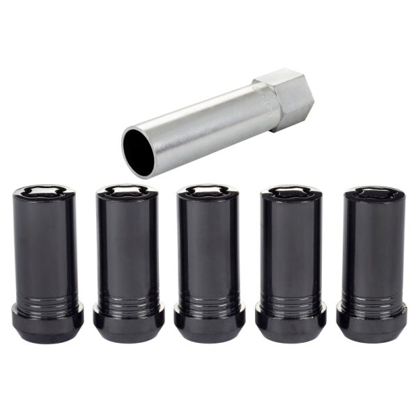 McGard Wheel Lock Nut Set - 5pk. (Tuner   Cone Seat) 1 2-20   13 16 Hex   1.60in. Length - Black Sale