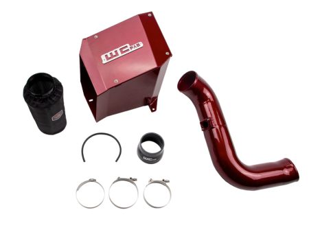 Wehrli 2004.5-2005 LLY Duramax 4in Intake Kit with Air Box - Red Fashion