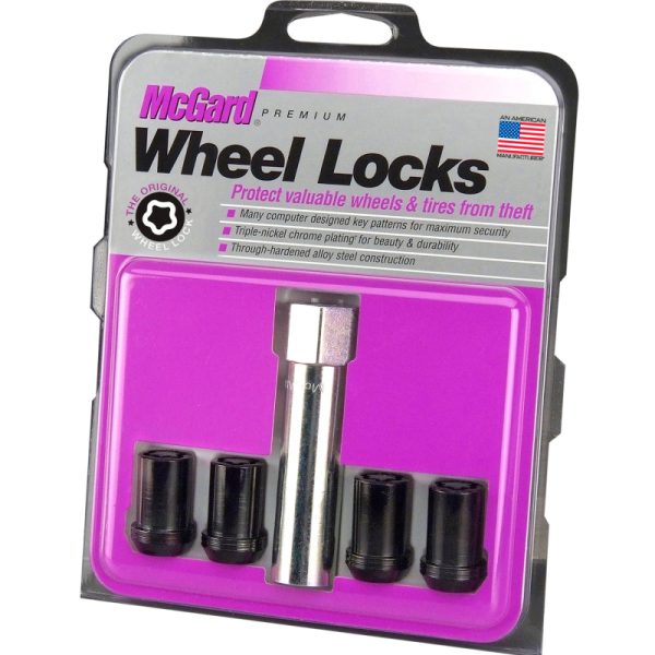 McGard Wheel Lock Nut Set - 4pk. (Tuner   Cone Seat) M12X1.25   13 16 Hex   1.24in. Length - Black on Sale