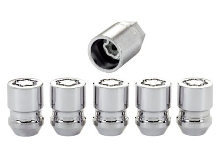 McGard Wheel Lock Nut Set - 5pk. (Cone Seat) M12X1.25   3 4 Hex   1.28in. Length - Chrome Hot on Sale