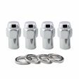 McGard Hex Lug Nut (Reg. Shank - .746in.) M12X1.5   13 16 Hex   1.65in. Length (4-Pack) - Chrome Hot on Sale