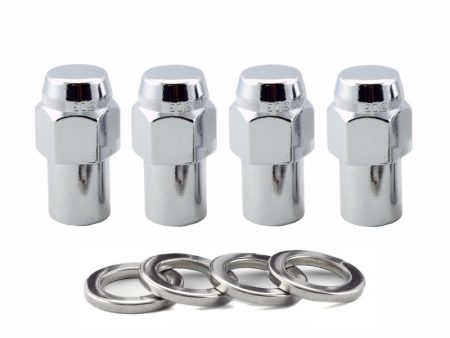 McGard Hex Lug Nut (Reg. Shank - .746in.) M12X1.5   13 16 Hex   1.65in. Length (4-Pack) - Chrome Hot on Sale