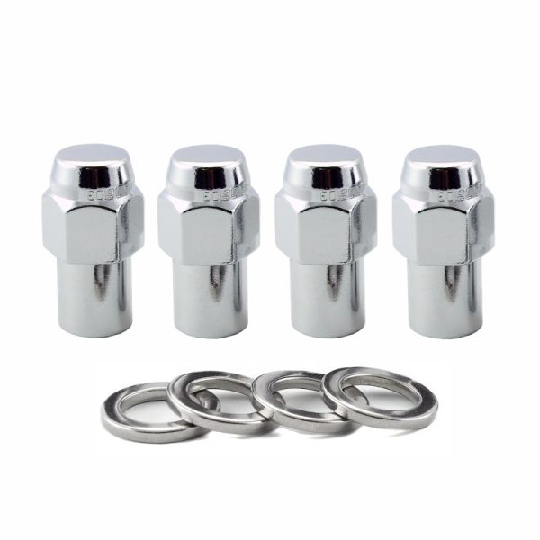 McGard Hex Lug Nut (Reg. Shank - .746in.) M12X1.5   13 16 Hex   1.65in. Length (4-Pack) - Chrome Hot on Sale