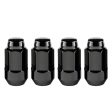 McGard Hex Lug Nut (Cone Seat Bulge Style) M14X1.5   22mm Hex   1.945in. Length (4-Pack) - Black Supply