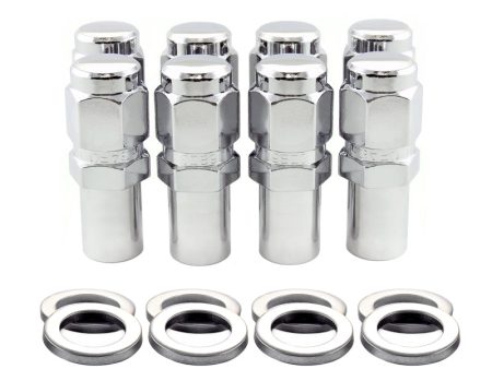 McGard Hex Lug Nut (Long Shank - 1in.   Duplex) 1 2-20   7 8 Hex   2.425in. Length (8-Pack) - Chrome on Sale