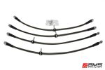 AMS Performance 08-15 Mitsubishi EVO X Stainless Steel Brake Lines (4 Lines) Supply