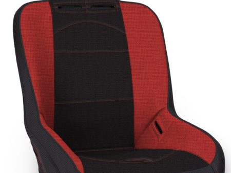 PRP Premier High Back Suspension Seat (Two Neck Slots) - Black Red Discount