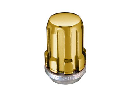 McGard SplineDrive Lug Nut (Cone Seat) M12X1.5   1.24in. Length (Box of 50) - Gold (Req. Tool) For Cheap