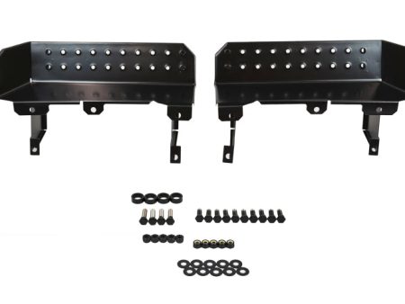 Kentrol 76-95 Jeep CJ7 Wrangler YJ Side Steps Pair - Powdercoat Black Cheap