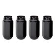 McGard Hex Lug Nut (Cone Seat) M14X1.5   13 16 Hex   1.945in. Length (4-Pack) - Black Cheap