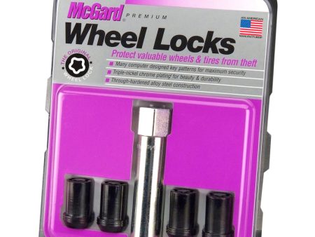 McGard Wheel Lock Nut Set - 4pk. (Tuner   Cone Seat) M12X1.5   13 16 Hex   1.24in. Length - Black Hot on Sale