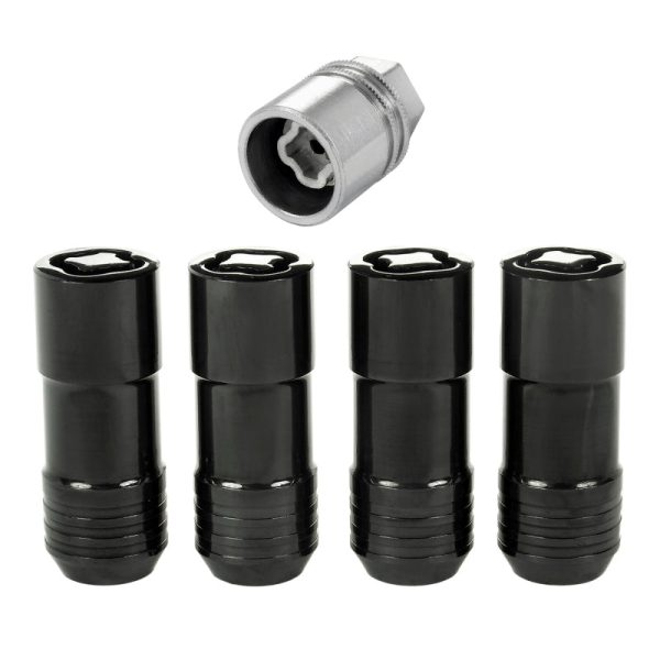 McGard Wheel Lock Nut Set - 4pk. (Cone Seat) M14X2.0   13 16 Hex   2.25in. Length - Black Cheap