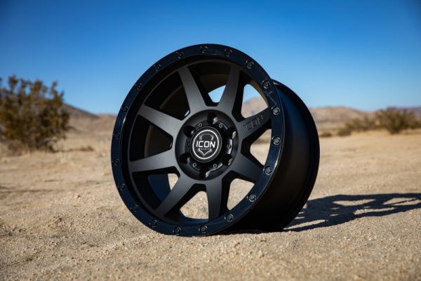 ICON Rebound 17x8.5 6x135 6mm Offset 5in BS 87.1mm Bore Double Black Wheel For Sale