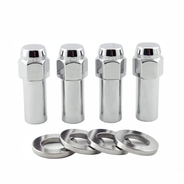 McGard Hex Lug Nut (X-Long Shank - 1.365in.) 7 16-20   13 16 Hex   2.27in. Length (4-Pack) - Chrome on Sale