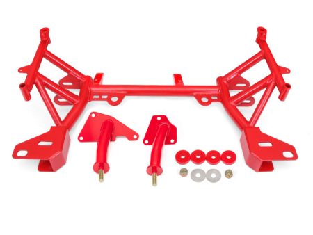 BMR 93-02 4th Gen F-Body K-Member LT1 Motor Mounts Pinto Rack Mounts Red on Sale