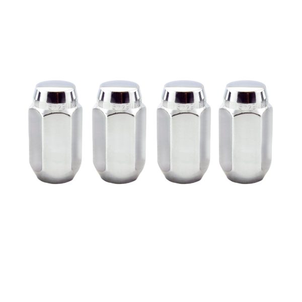 McGard Hex Lug Nut (Cone Seat) 9 16-18   7 8 Hex   1.75in. Length (4-Pack) - Chrome Fashion