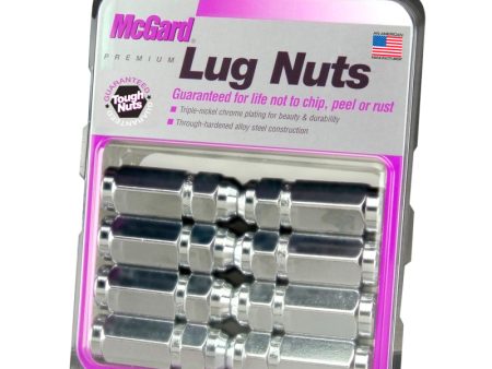 McGard Hex Lug Nut (Cone Seat   Duplex) 1 2-20   7 8 Hex   2.5in. Length (8-Pack) - Chrome Fashion