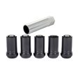 McGard Wheel Lock Nut Set - 5pk. (Cone Seat Tuner) M14X1.5   22mm Hex   1.648in OAL - Black Cheap