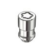 McGard Wheel Lock Nut Set - 5pk. (Cone Seat) 1 2-20   3 4 &13 16 Dual Hex   1.46in. Length - Chrome Fashion