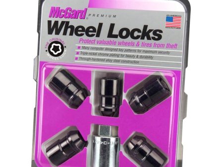 McGard Wheel Lock Nut Set - 5pk. (Cone Seat) M12X1.5   3 4 Hex   1.46in. Length - Black For Discount