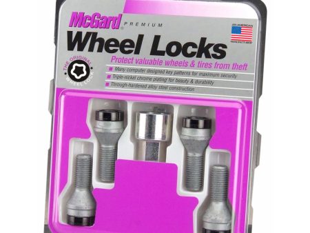 McGard Wheel Lock Bolt Set - 4pk. (Cone Seat) M12X1.25   17mm Hex   22.0mm Shank Length - Black Online Sale