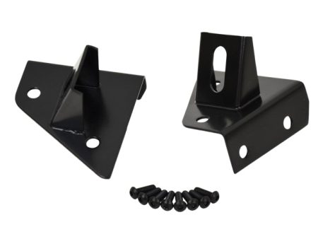 Kentrol 76-95 Jeep CJ Wrangler YJ Light Bracket Pair - Powdercoat Black Fashion