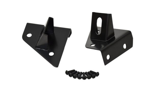 Kentrol 76-95 Jeep CJ Wrangler YJ Light Bracket Pair - Powdercoat Black Fashion