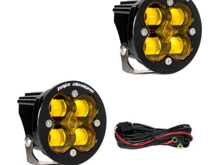 Baja Designs Squadron R SAE LED Spot Light - Amber - Pair on Sale