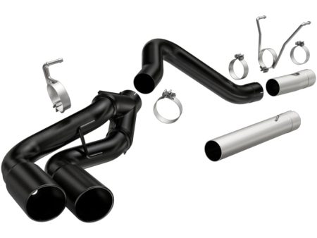 MagnaFlow 07-17 Dodge Ram 2500 3500 6.7L DPF-Back Black 4in Dual Single Passenger Side Rear Exit For Sale