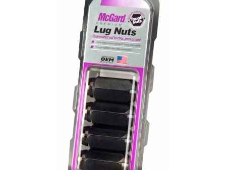 McGard Hex Lug Nut (Cone Seat) M14X1.5   13 16 Hex   1.945in. Length (4-Pack) - Black Cheap