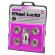 McGard Wheel Lock Nut Set - 5pk. (Under Hub Cap   Cone Seat) M14X.5   22mm Hex   .893in. L. - Silver Online now