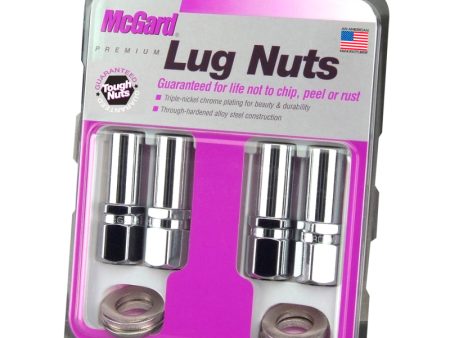 McGard Hex Lug Nut (Drag Racing X-Long Shank) 1 2-20   13 16 Hex   2.475in. Length (4-Pack) - Chrome Online Sale