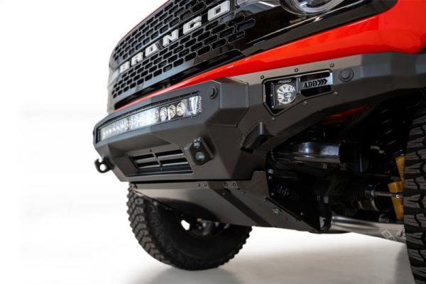 Addictive Desert Designs 2021+ Ford Bronco Stealth Fighter Front Bumper Skid Plate Kit For Cheap