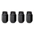 McGard Hex Lug Nut (Cone Seat) M14X1.5   22mm Hex   1.635in. Length (4-Pack) - Black Fashion