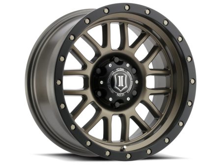 ICON Alpha 17x8.5 6x135 6mm Offset 5in BS 87.1mm Bore Bronze Wheel For Discount