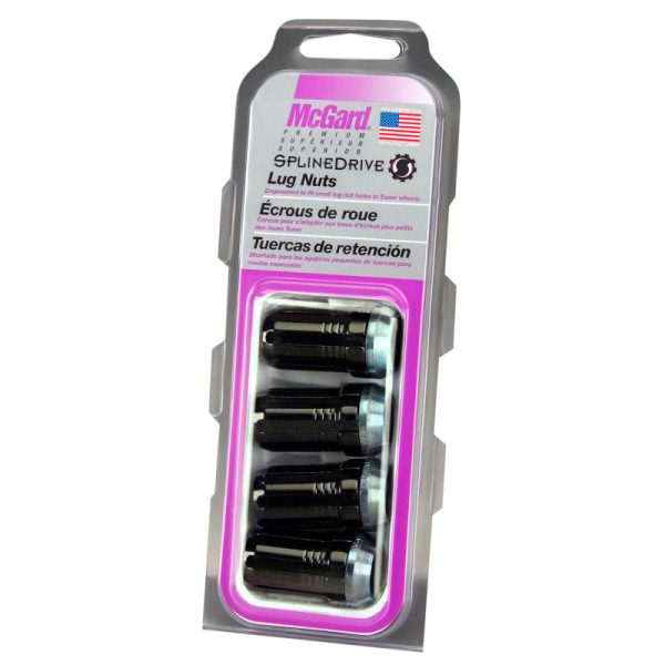 McGard SplineDrive Lug Nut (Cone Seat) 1 2-20   1.60in. Length (4-Pack) - Black (Req. Tool) Hot on Sale