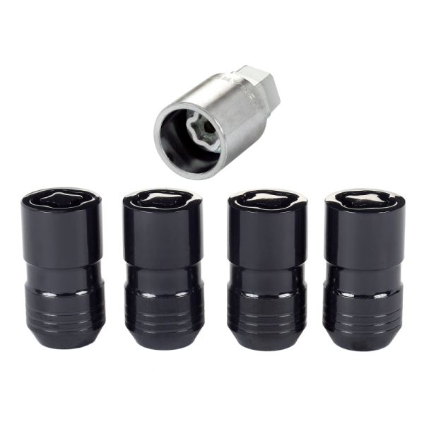 McGard Wheel Lock Nut Set - 4pk. (Cone Seat) M14X1.5   21mm & 22mm Dual Hex   1.639in. L - Black Sale