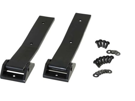 Kentrol 07-18 Jeep Wrangler JK Tailgate Hinge Pair - Powdercoat Black Fashion